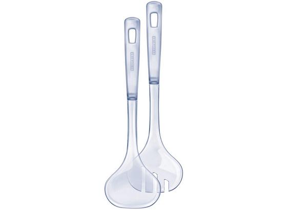 Salatbesteck 2-teilig, Transparent - Transparent, Basics, Kunststoff (9/30cm) Salatbesteck 2-teilig, Transparent - Transparent, Basics, Kunststoff (9/30cm)
