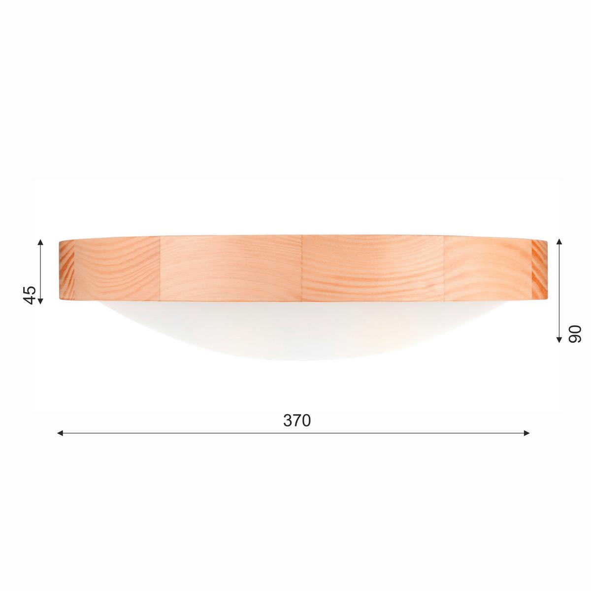 Deckenleuchte 41254 Anello - Kieferfarben, Natur, Holz (37/8cm)