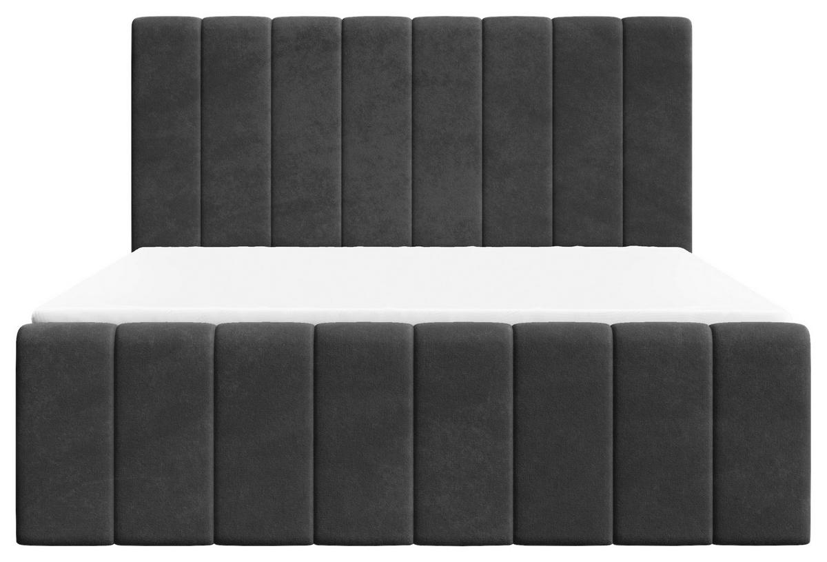 BOXBETT Lila Schwarz 160x200cm - Schwarz, MODERN, Holz/Kunststoff (160/200cm) - MID.YOU