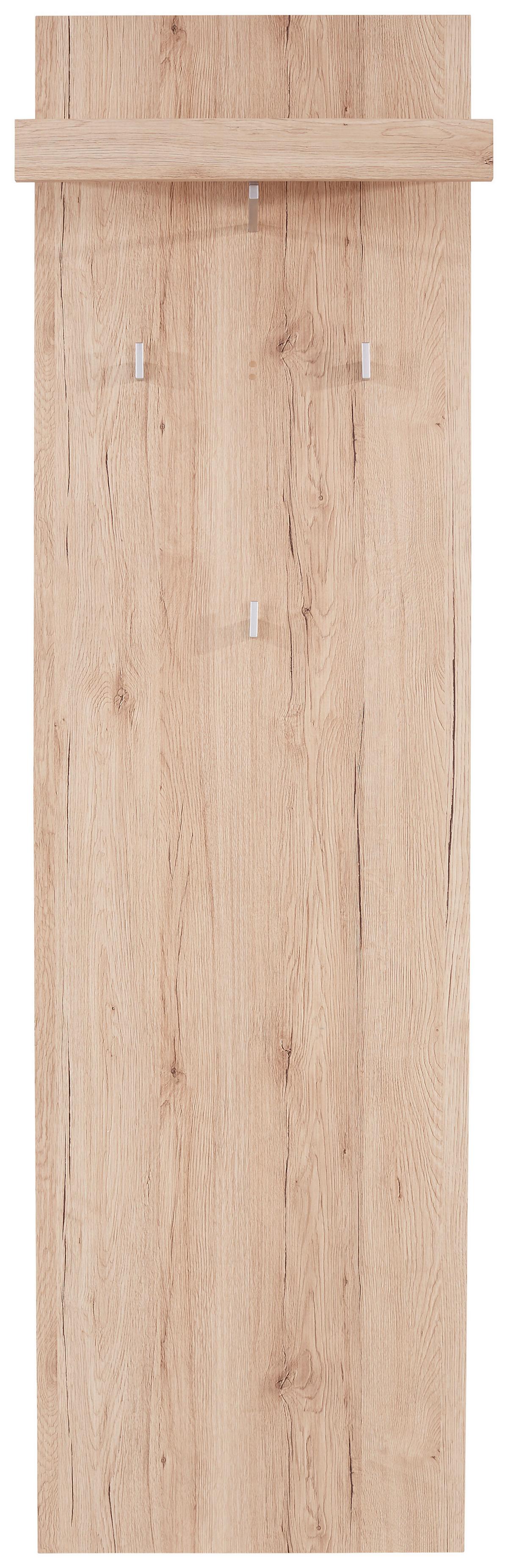 Garderoben-Set Malta San Remo/Weiß 4--Teilig. Mit Spiegel - Eichefarben/Weiß, MODERN, Holzwerkstoff (210/197/36cm)