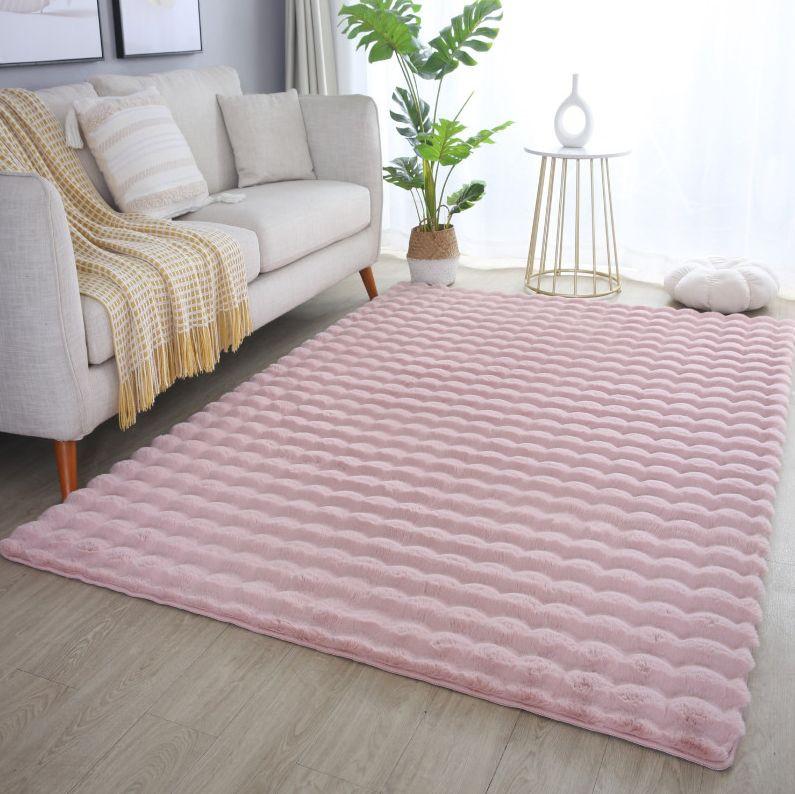Koberec 3D z umělé kožešiny 200x290 cm růžový - růžová, Basics, textil (200/290cm) - Novel
