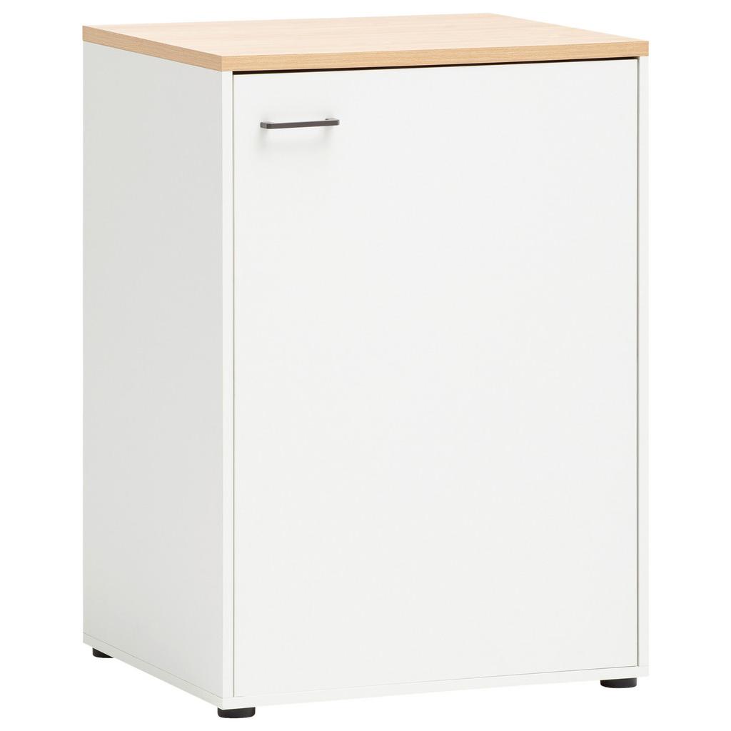 MEHRZWECKSCHRANK Weiß/Eichefarben B: 67,1 cm