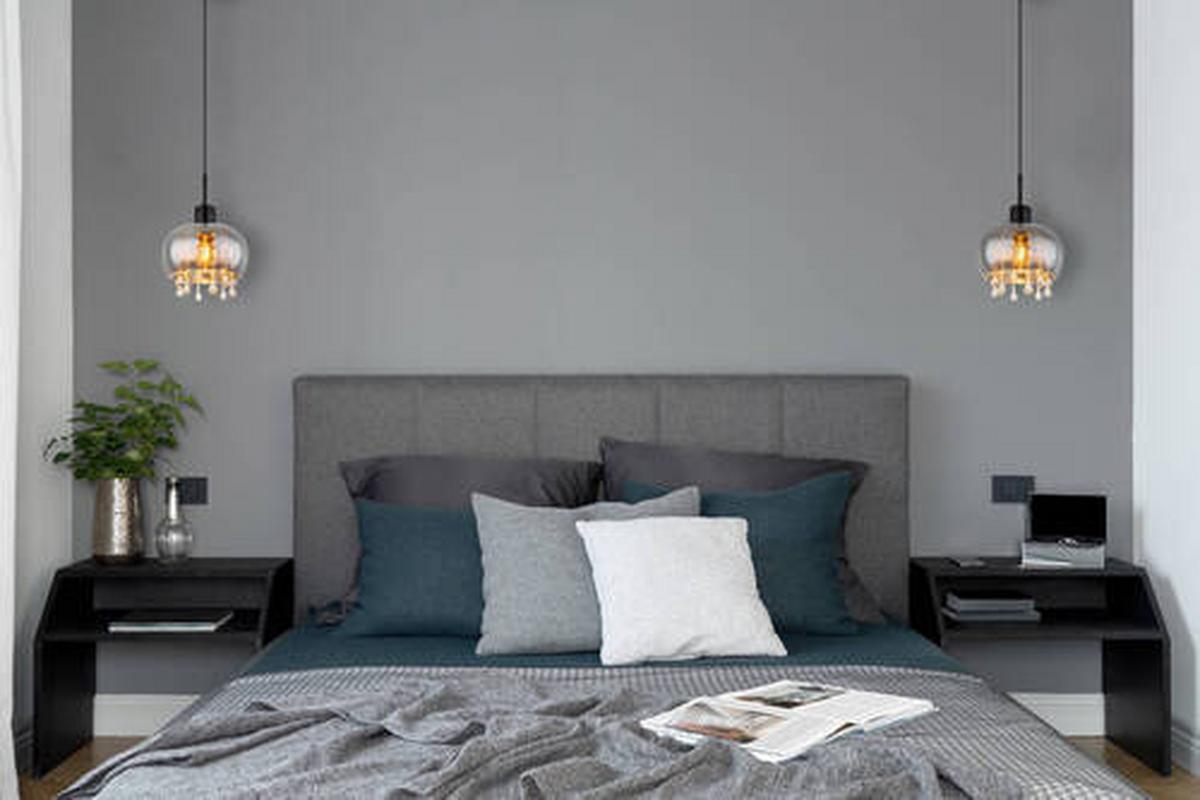 Hängeleuchte 15839h - Klar/Schwarz, Trend, Glas/Textil (21/120cm) - Globo