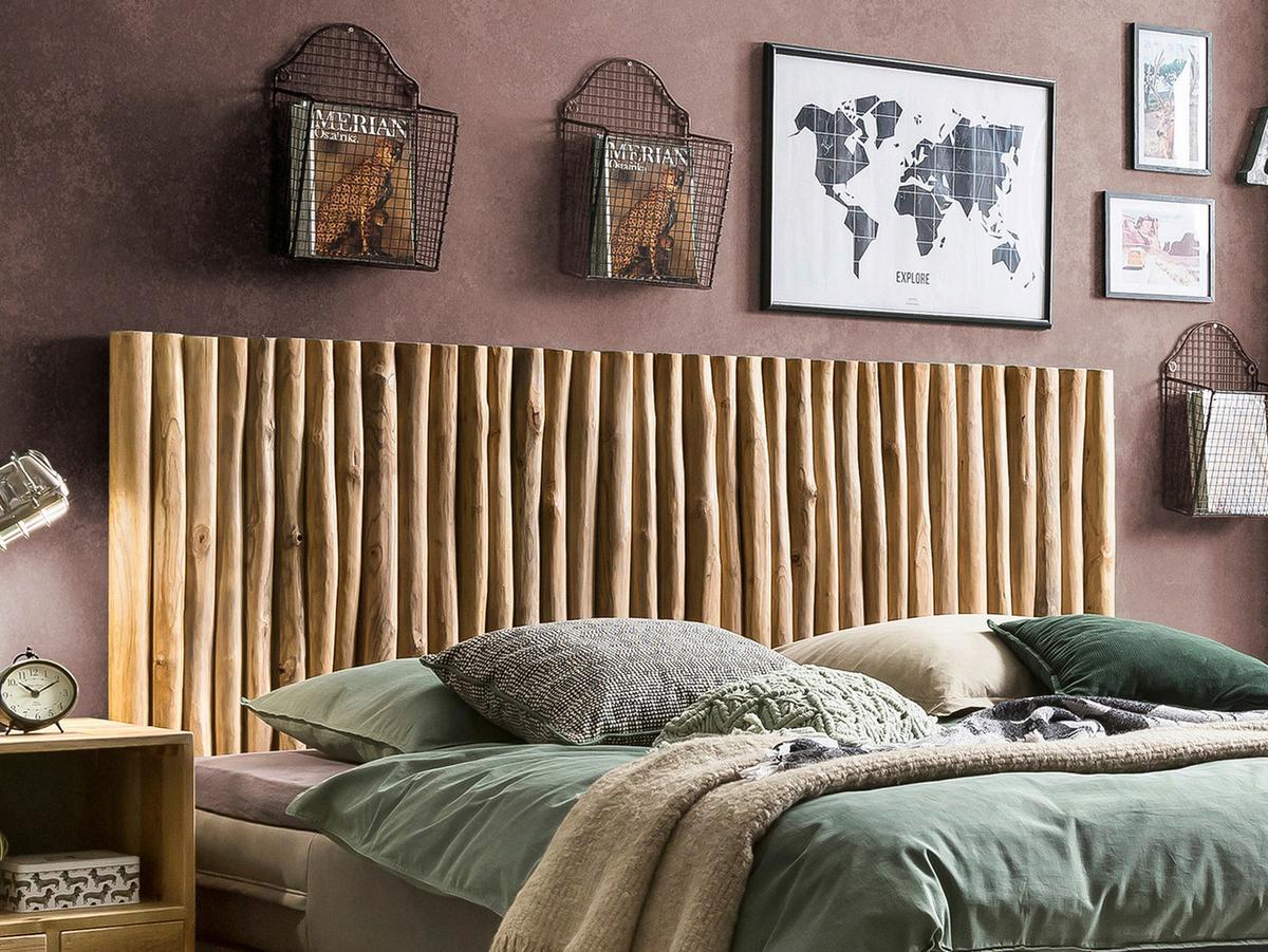 KOPFTEIL Naturfarben B: 220cm - Naturfarben, Basics, Holz (220/120/5cm) - Livetastic