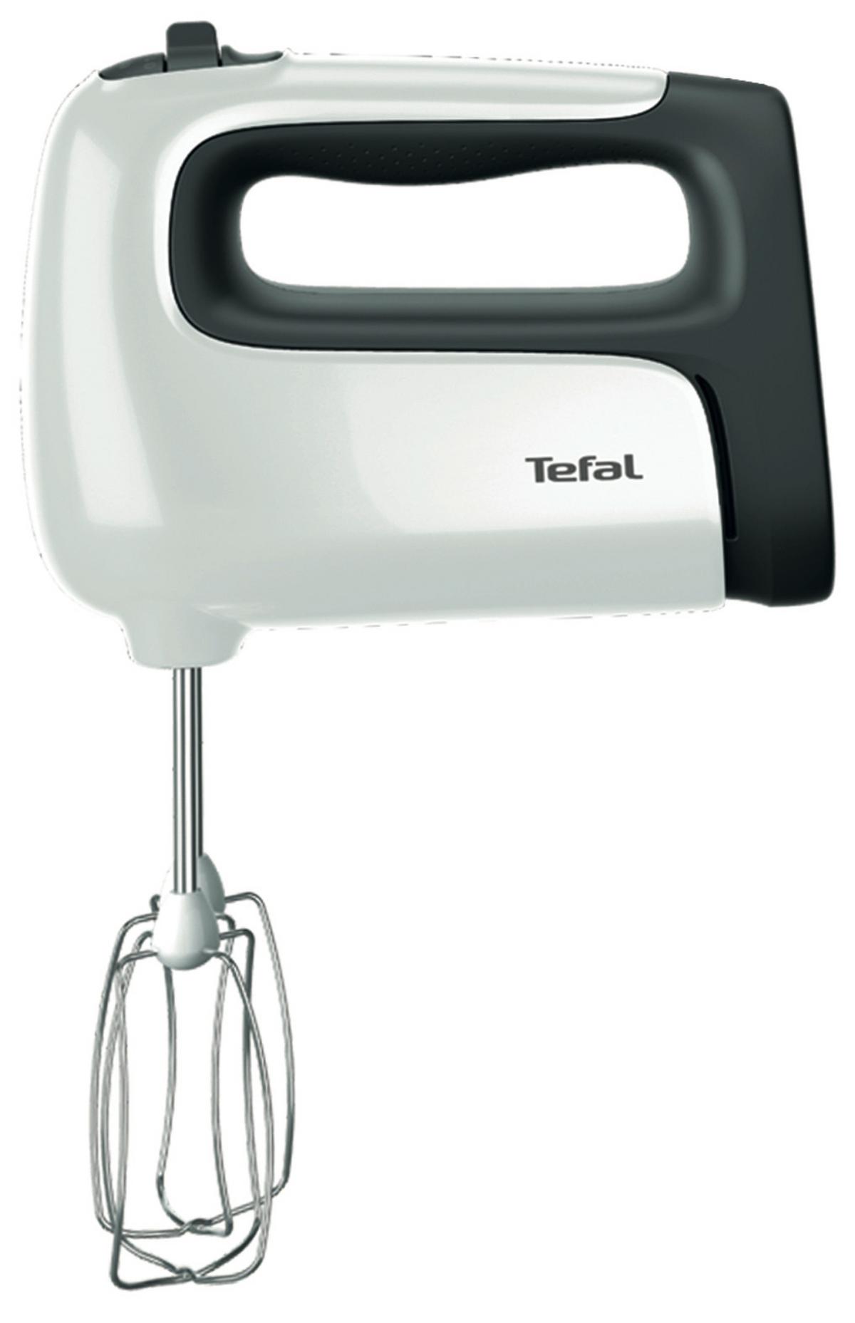 Handmixer Ht4611 Grau/Weiß 500w, 5 Geschwindigkeiten - Weiß/Grau, Basics, Kunststoff (21,4/14,4/27cm) - Tefal