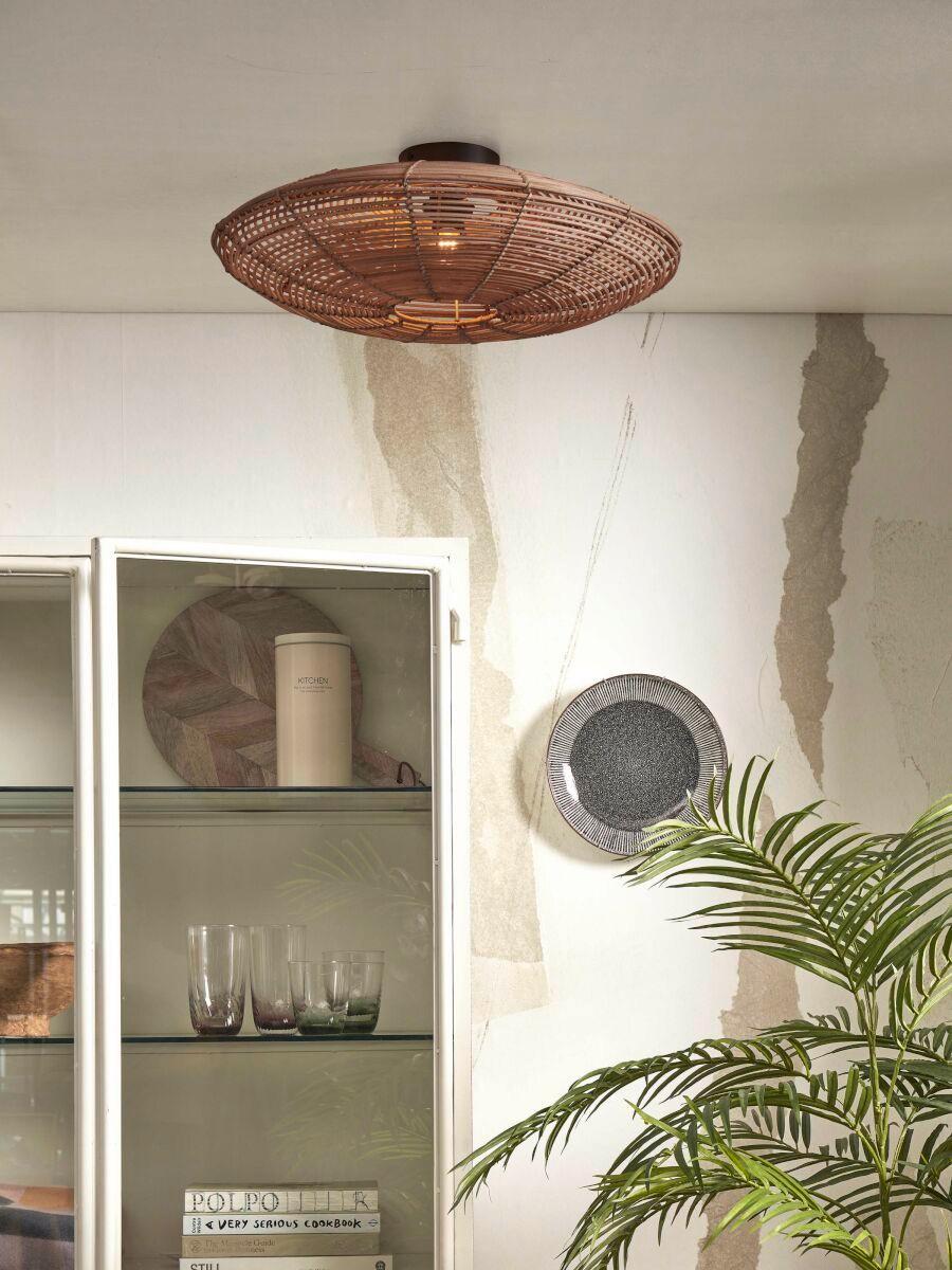 Deckenleuchte Tanami/C/5514/N - Naturfarben, Trend, Holz (55/55/14cm) - Good & Mojo
