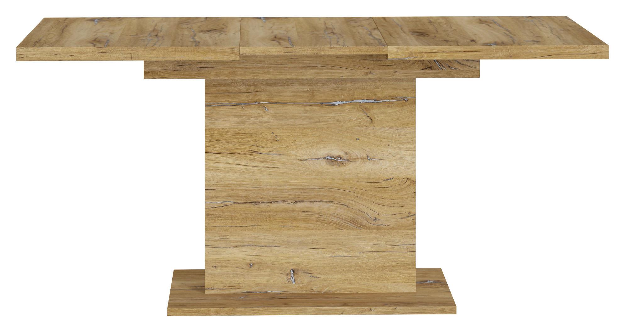 Kihúzható Étkezőasztal Auris - Modern, faalapú anyag (120-160/75,9/80cm)