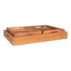 Serviertablett-Set Faro Hellbraun B: 38 cm - Hellbraun, Design, Holz (38/58cm)