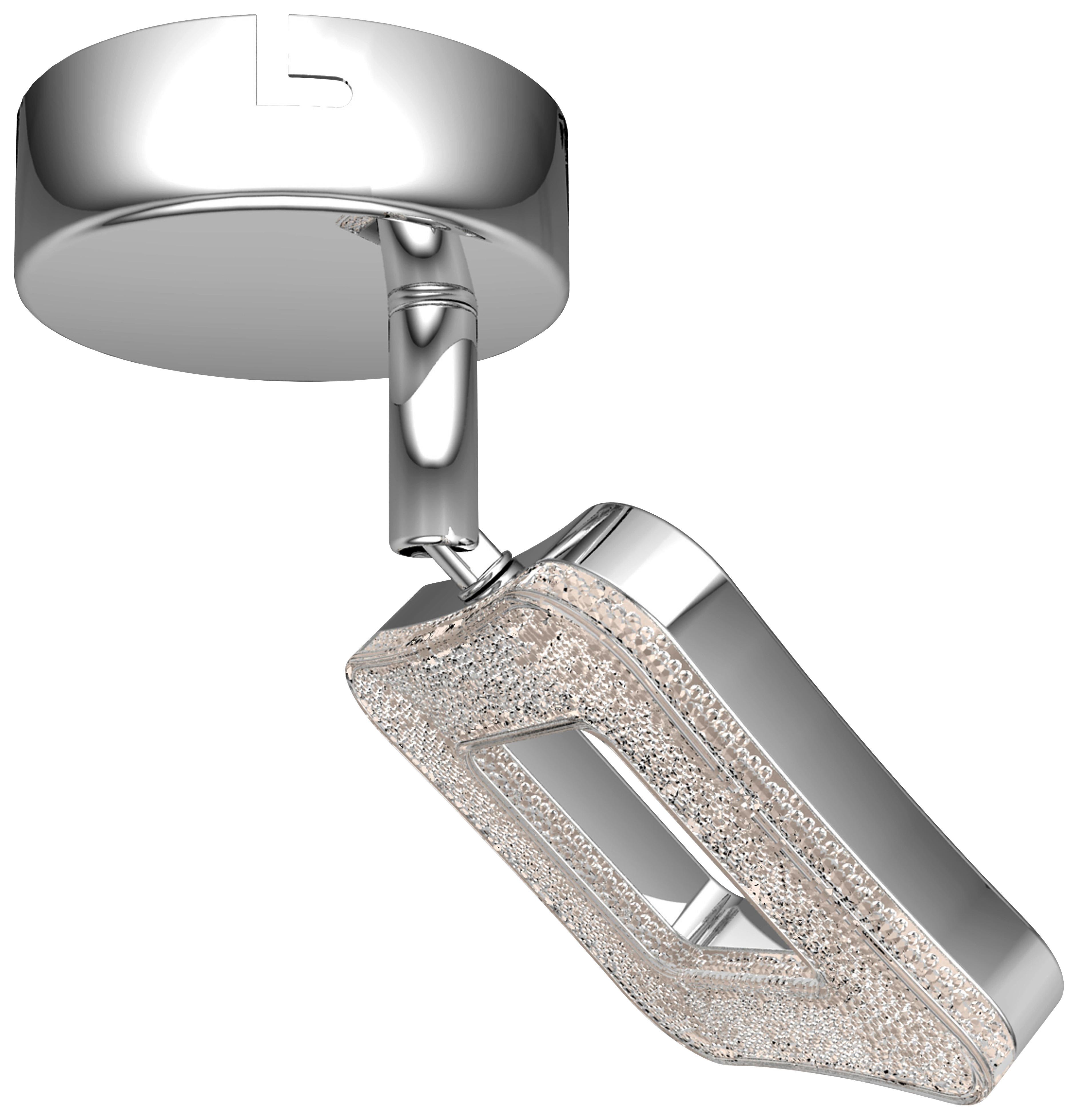 LED-Strahler Amelie 1-Flammig verstellbar Ø 14,5 cm - Chromfarben, MODERN, Kunststoff/Metall (9/14,5cm) - Luca Bessoni