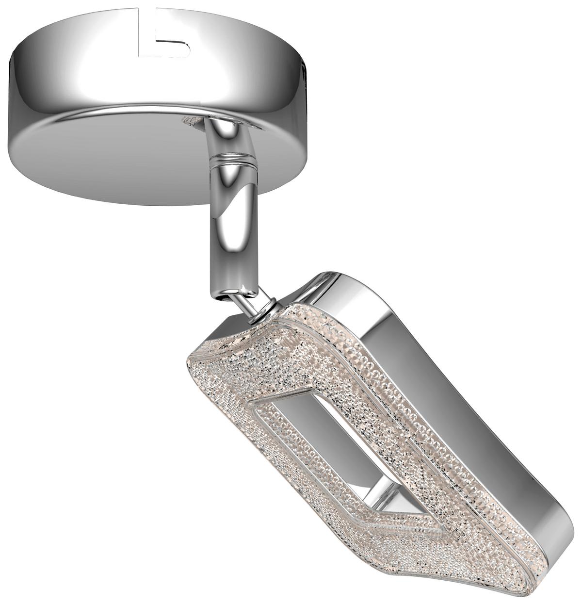 LED-Strahler Amelie 1-Flammig verstellbar Ø 14,5 cm - Chromfarben, MODERN, Kunststoff/Metall (9/14,5cm) - Luca Bessoni