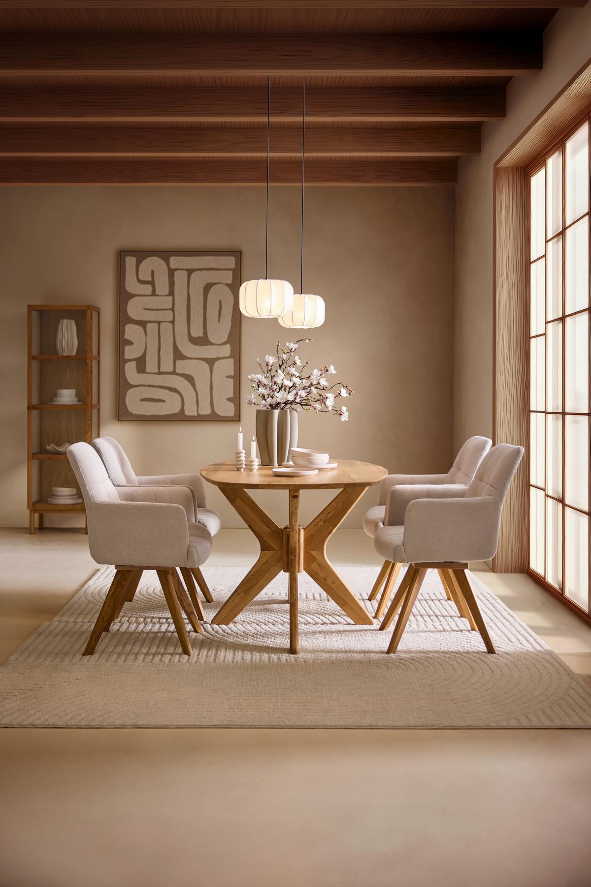 TKANÝ KOBEREC Elio 3, 160/230cm, krémová - krémová, Moderní, textil (160/230cm) - Mömax