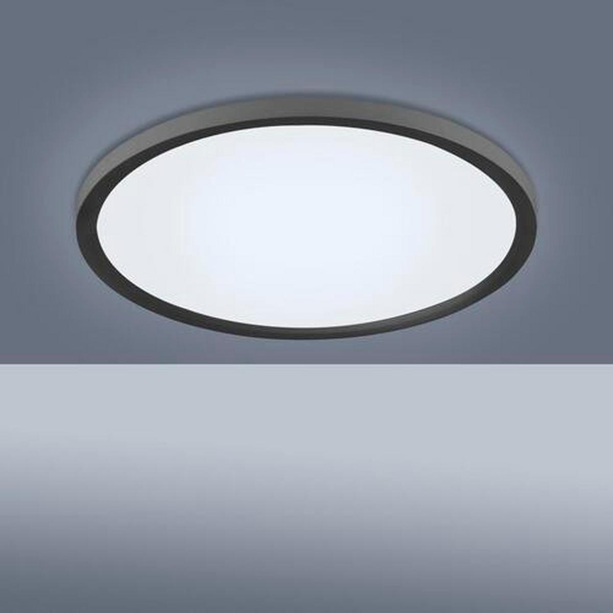 LED-Deckenleuchte Flat 15571-18 - Schwarz, Basics, Kunststoff/Metall (40/40/4,5cm)