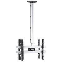 TV- Halterung cm Silberfarben B: 62 cm - Silberfarben, MODERN, Metall (62/127/19cm) - MID.YOU