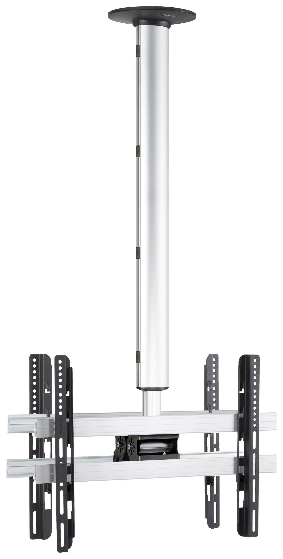 TV- Halterung cm Silberfarben B: 62 cm - Silberfarben, MODERN, Metall (62/127/19cm) - MID.YOU