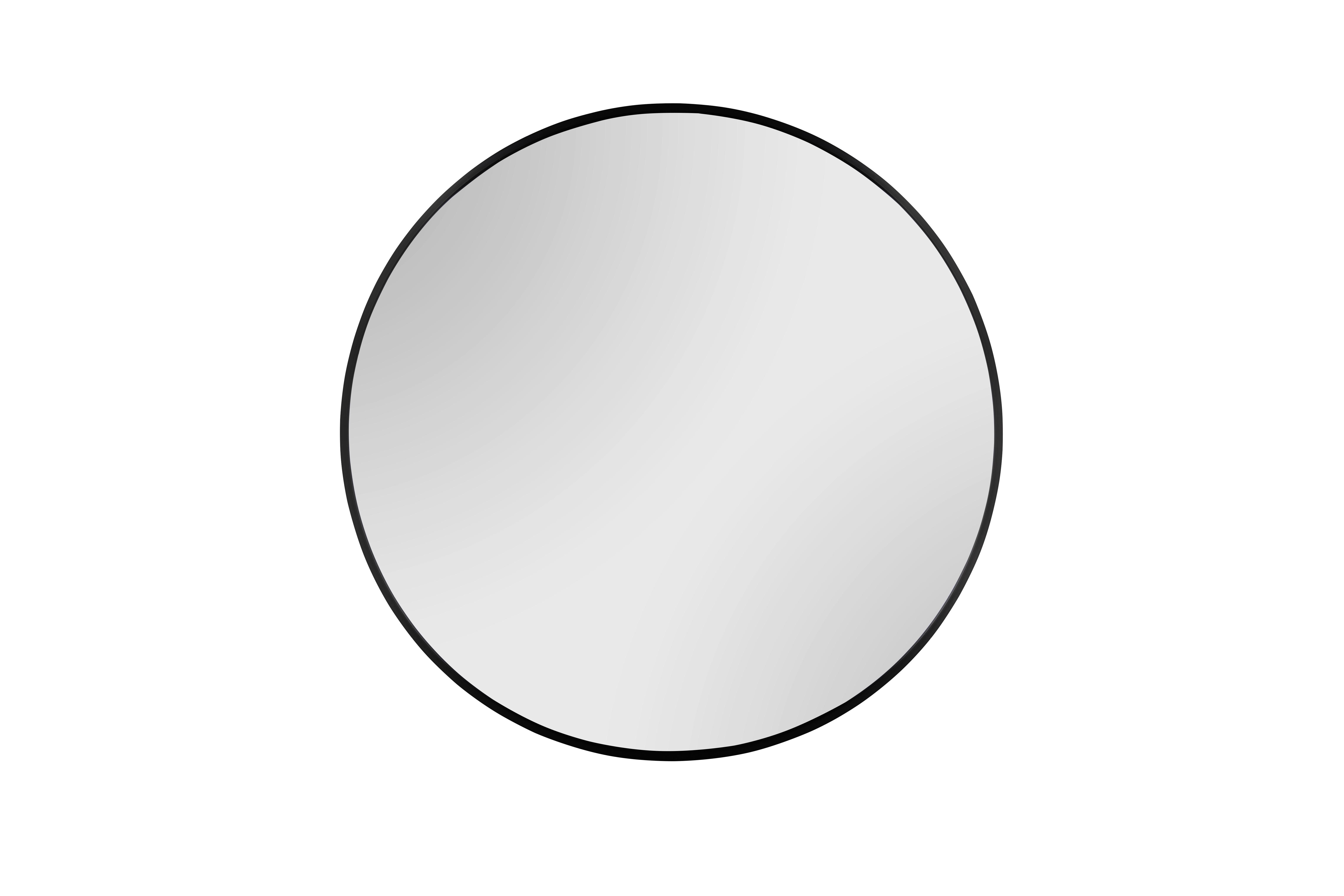 Zrkadlo BRITT čierna - čierna, Modern, kov/sklo (70cm) - Mömax