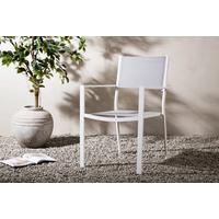 STAPELSESSEL COPACABANA - Weiß, KONVENTIONELL, Textil/Metall (56.5/88/61cm) - Gardenson