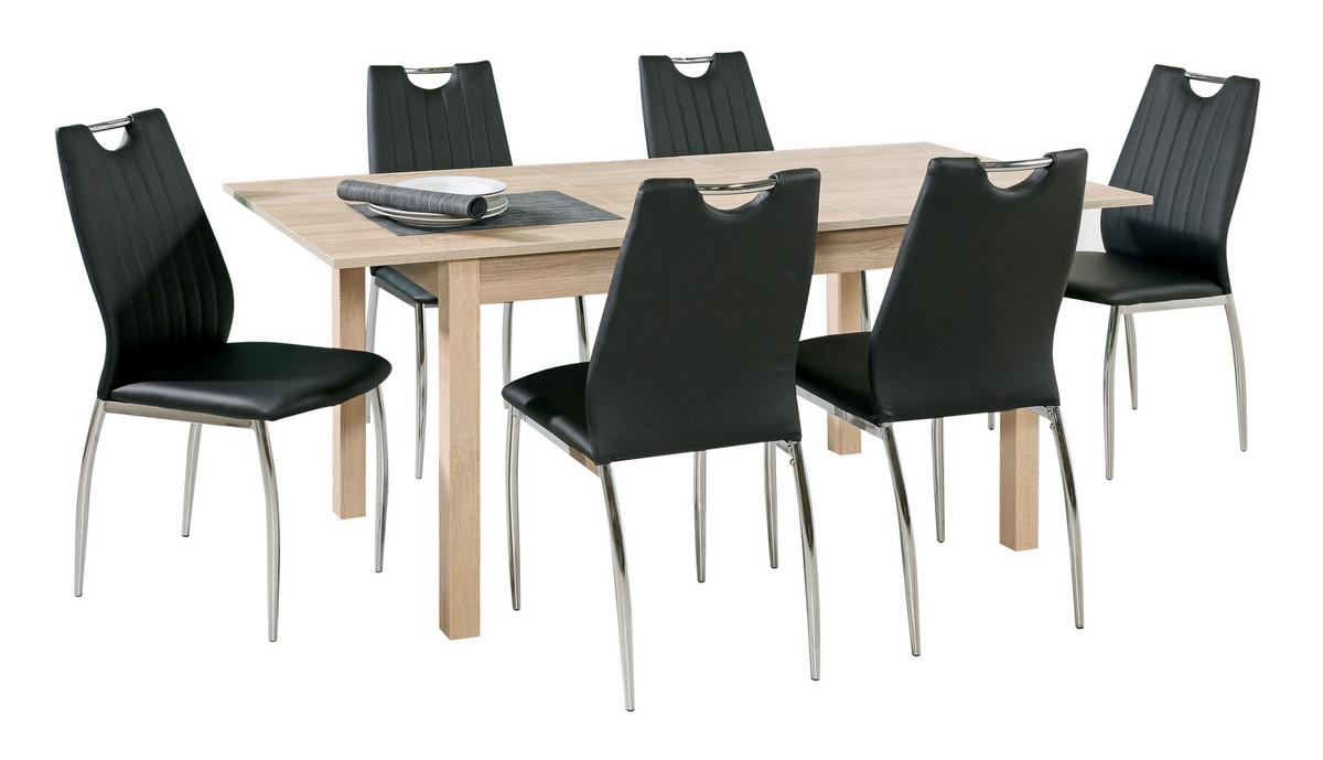 Esstisch ausziehbar Coburg 140-180x80 cm Eiche Dekor - Sonoma Eiche, Design, Holzwerkstoff (140/80/76,5cm) - MID.YOU