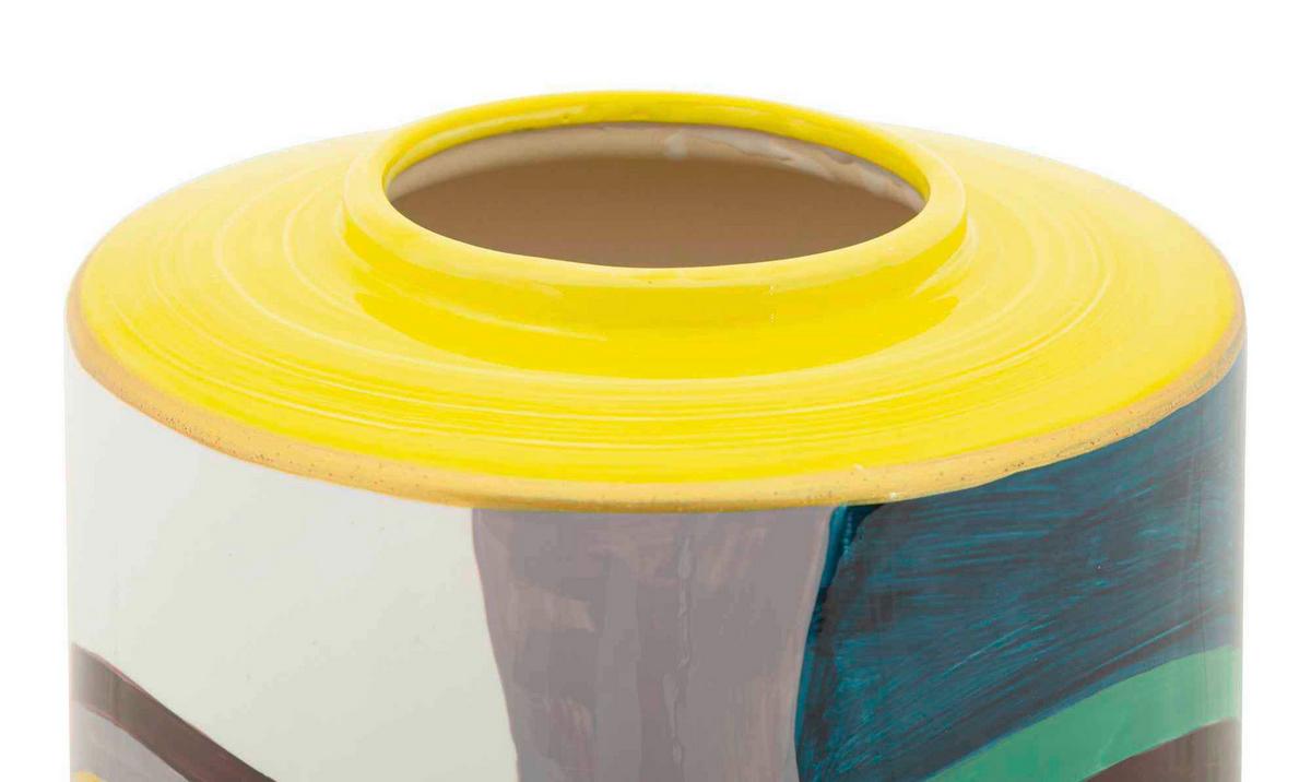Vase Pot Piccassy Color Top Multicolor B: 19 cm - Multicolor, Basics, Keramik (19/33/19cm)