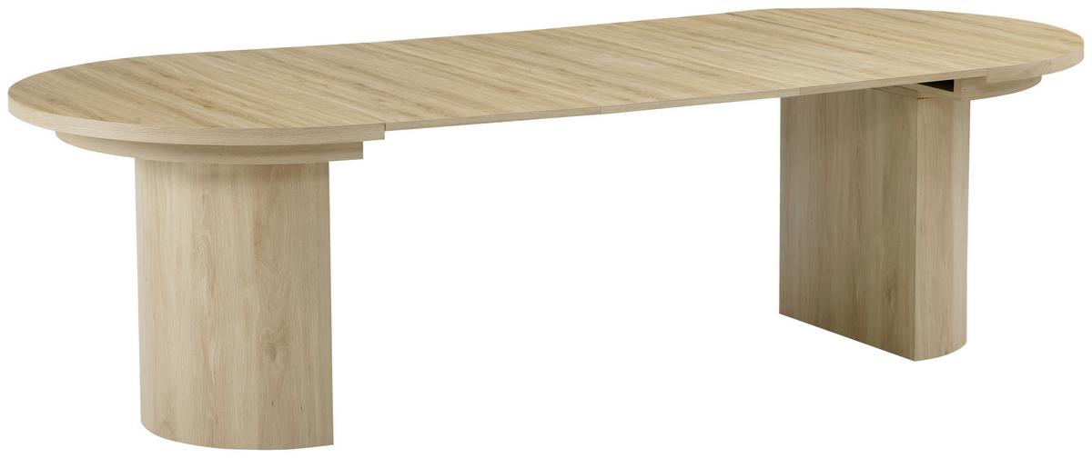 Esstisch Kiruna Eichefarben L: 115-268 cm - Eichefarben, MODERN, Holzwerkstoff (115/268/115/76cm) - P & B