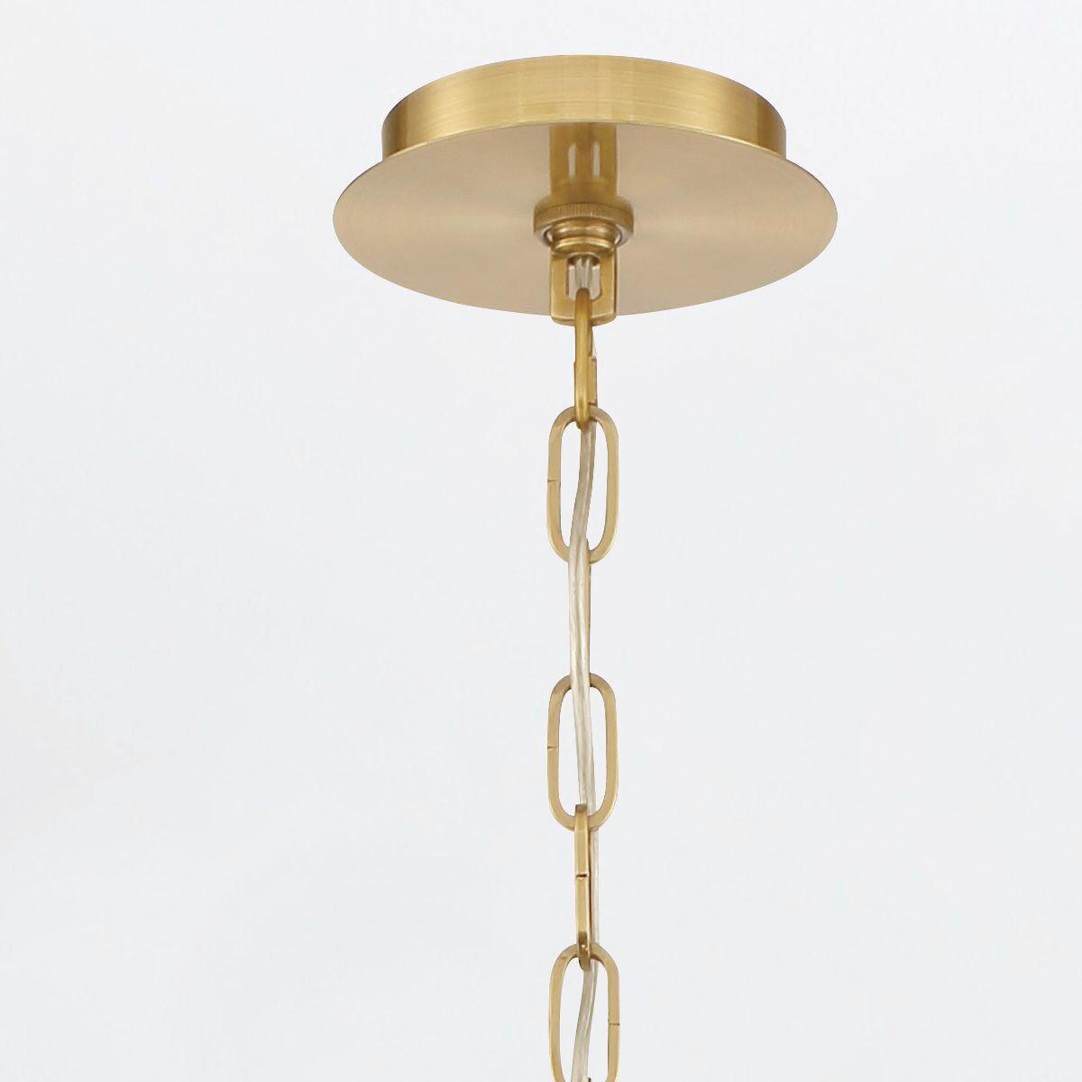 Függeszték Qn-Nottingham-5p-Ab - sárgarézszínű, Konventionell, üveg/fém (71/68,5cm) - Elstead Lighting
