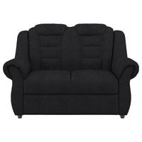 2-Sitzer-Sofa Boston Schwarz Chenille - Schwarz, KONVENTIONELL, Textil (145/102/101cm) - Livetastic