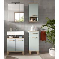 Badezimmer Kojak Graugrün/eiche - Eiche San Remo/Graugrün, MODERN, Holzwerkstoff (94cm) - MID.YOU