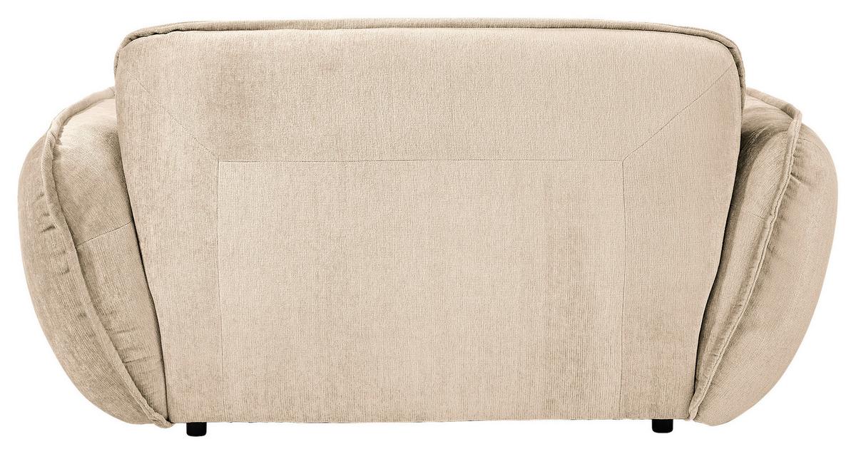 XXL-Sessel Fluffy, Creme B: 182 cm - Creme/Schwarz, MODERN, Textil (182/87/184cm) - Trendmanufaktur