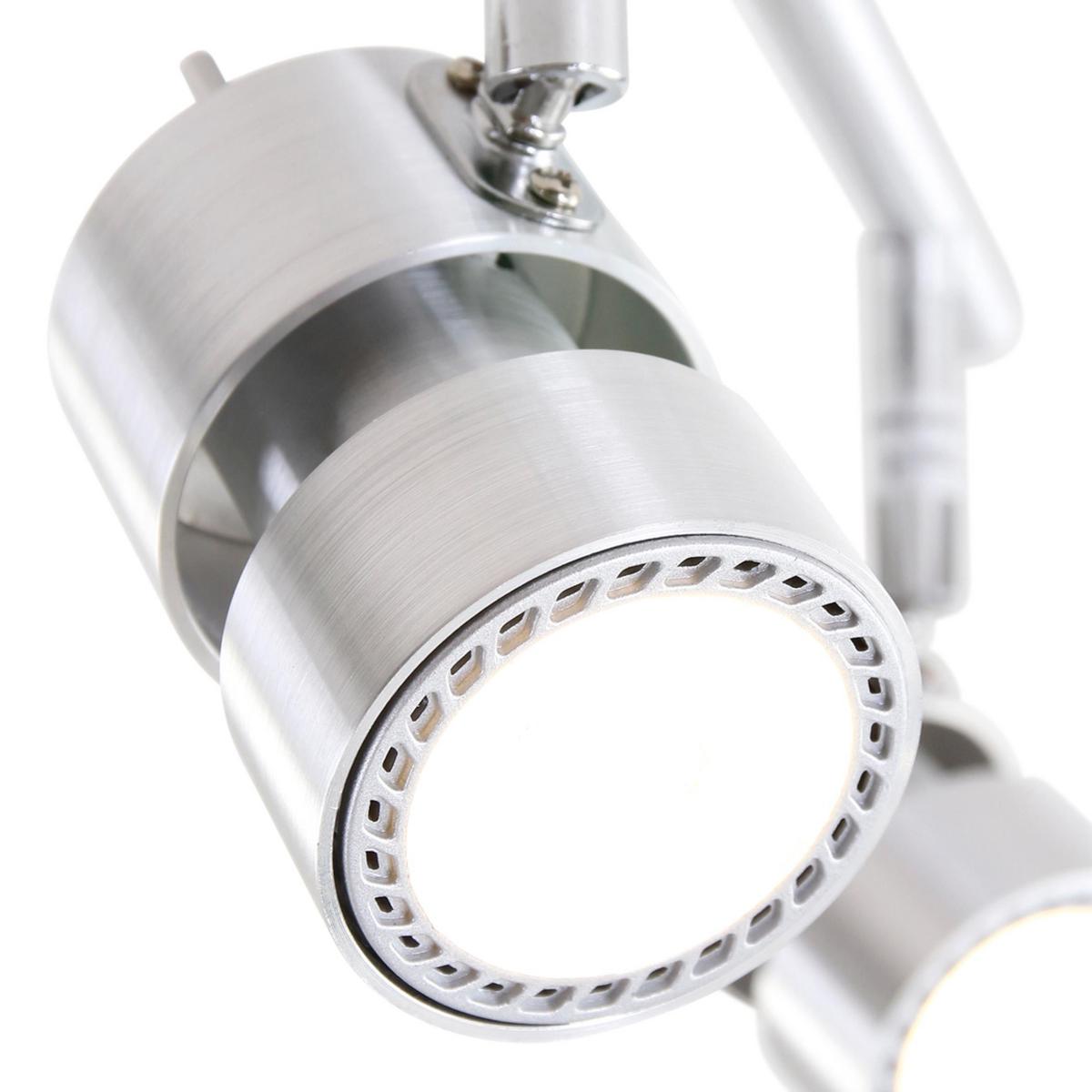 Deckenleuchte Natasja Led - Silberfarben, Trend, Metall (12/12/12cm)