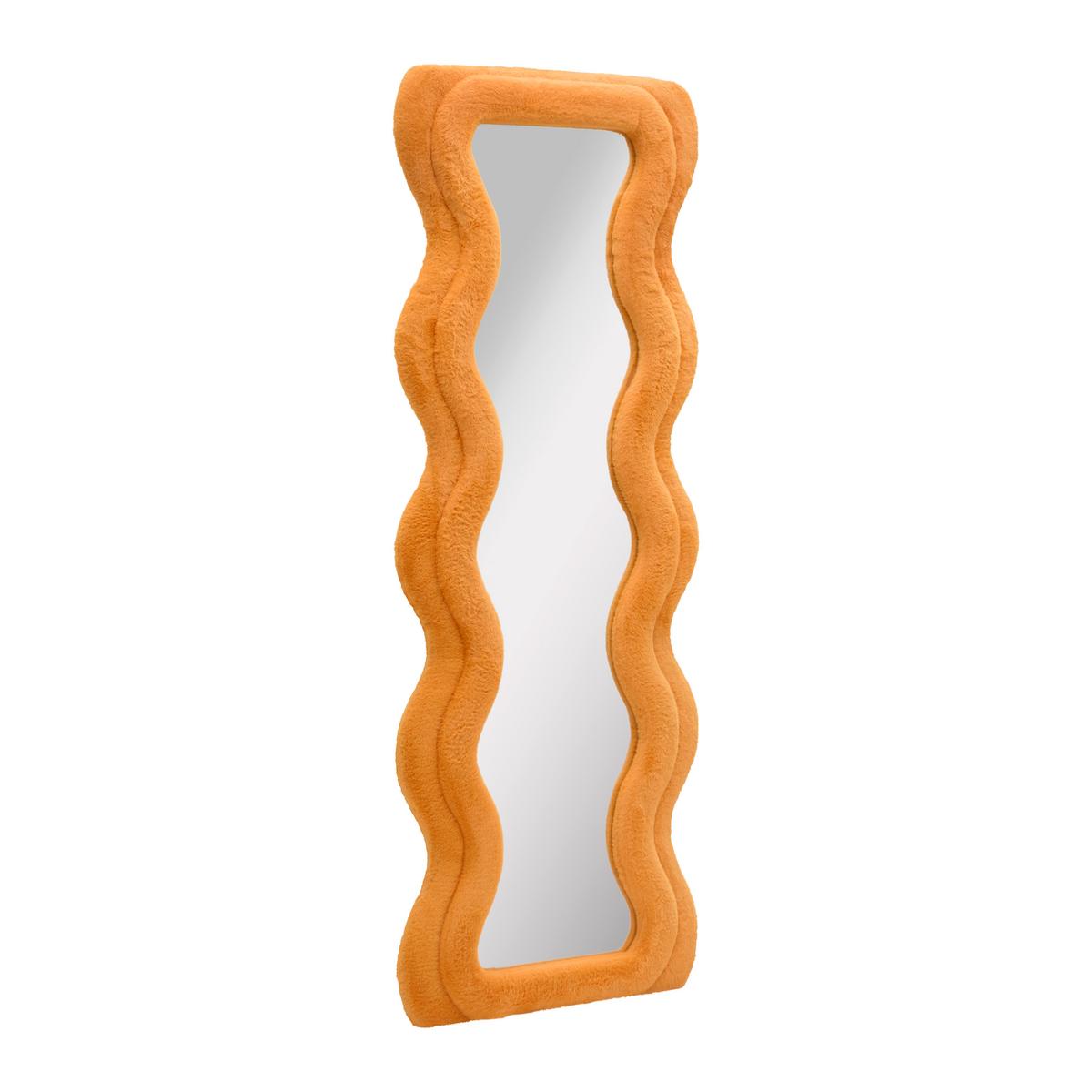 Spiegel Suki Orange ca. 60x160x4cm - oranžová, Lifestyle, kompozitní dřevo/textil (60/160/4cm) - Mömax