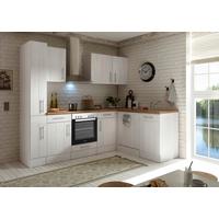 Eckküche Anton Landhaus - Wildeiche/Lärchefarben, Basics, Holzwerkstoff (250/172cm) - Respekta