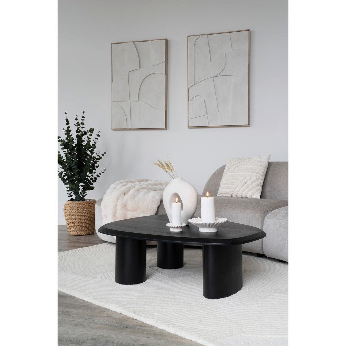 BILD Madeline Weiß B: 60 cm - Weiß/Naturfarben, Design, Textil (60/90/3cm)