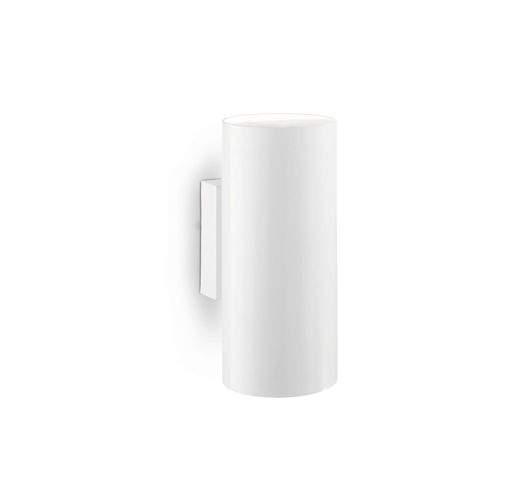 LED-WANDLEUCHTE Bianco Weiß B: 18 cm - Weiß, Design, Metall (8/18/11cm) - Ideal Lux