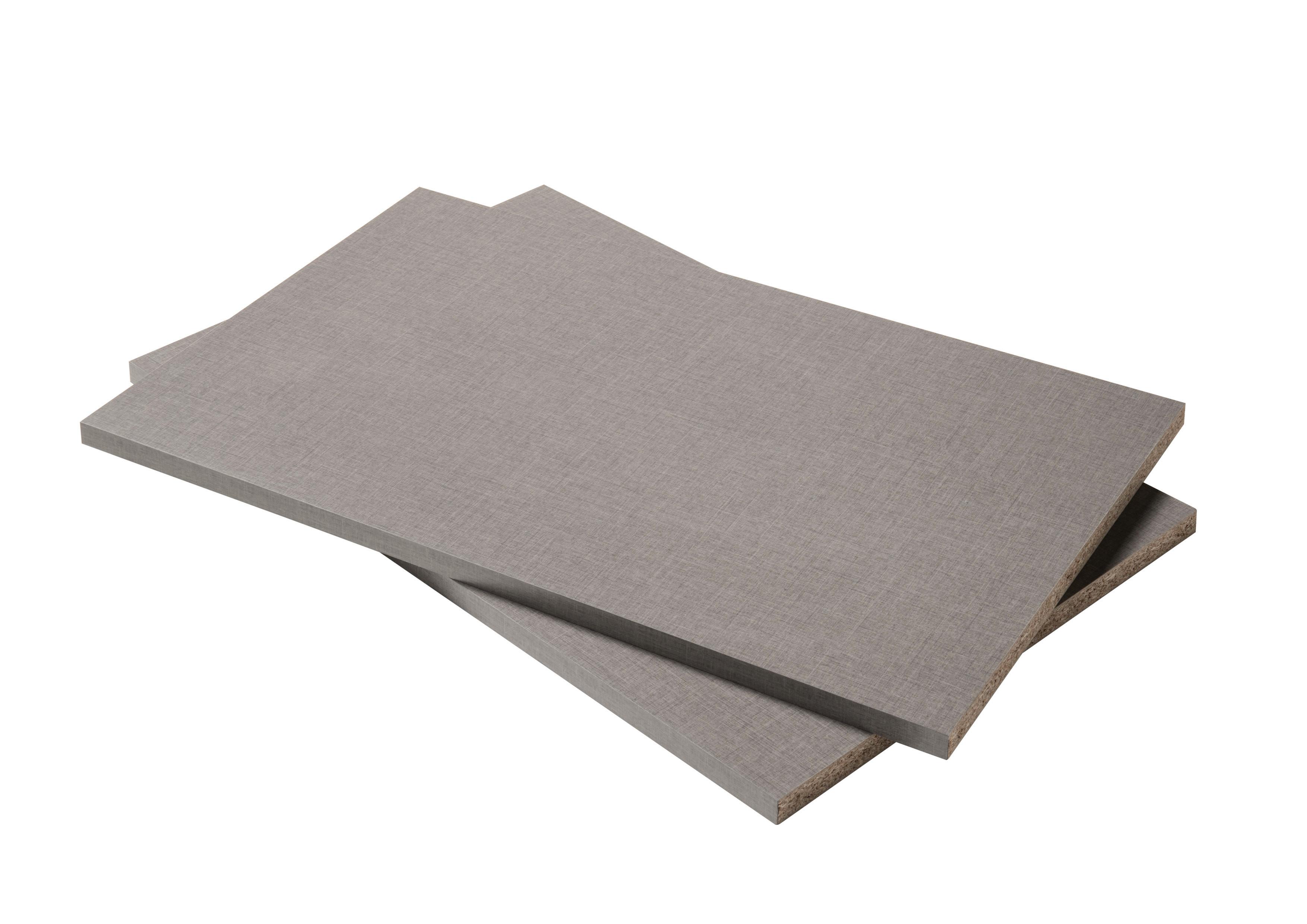 SADA VKLADACÍCH POLÍC TOKIO - tmavosivá, kompozitné drevo (105/2,2/51,5cm)