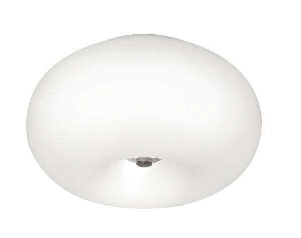 STROPNÉ SVIETIDLO OPTICA - niklová, Konventionell, kov/sklo (28/16cm)