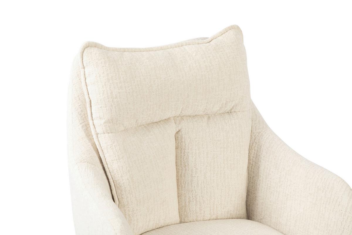 Drehstuhl Siena Beige B: 58 cm - Beige/Schwarz, MODERN, Kunststoff/Textil (58/85-93/58cm) - MID.YOU