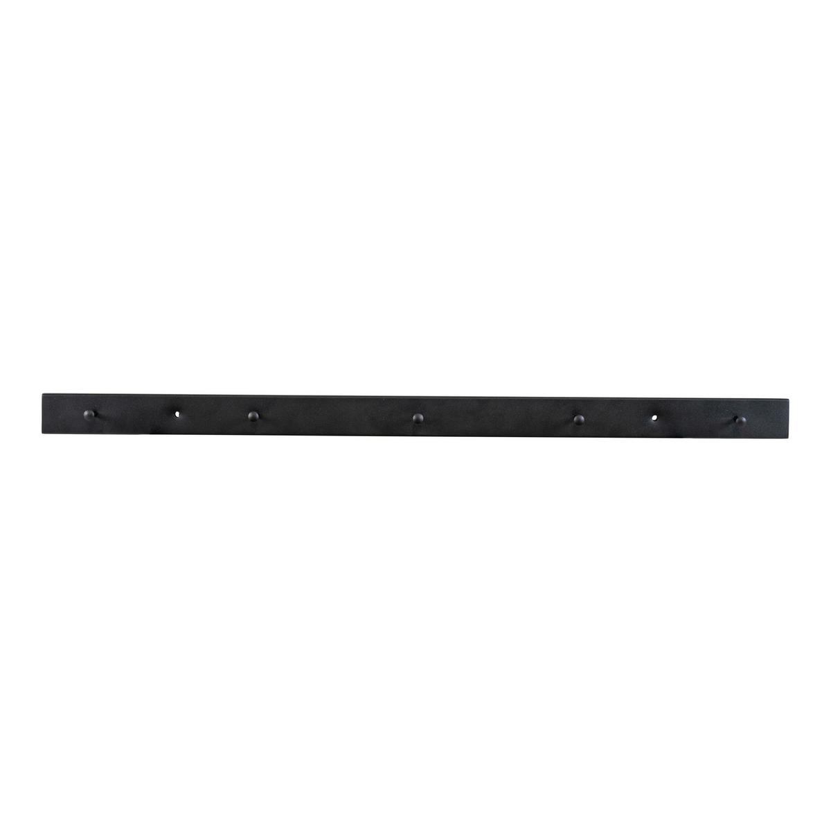HAKENLEISTE Vita, Schwarz B: 70 cm - Schwarz, Basics, Metall (70/4/4cm) - MID.YOU