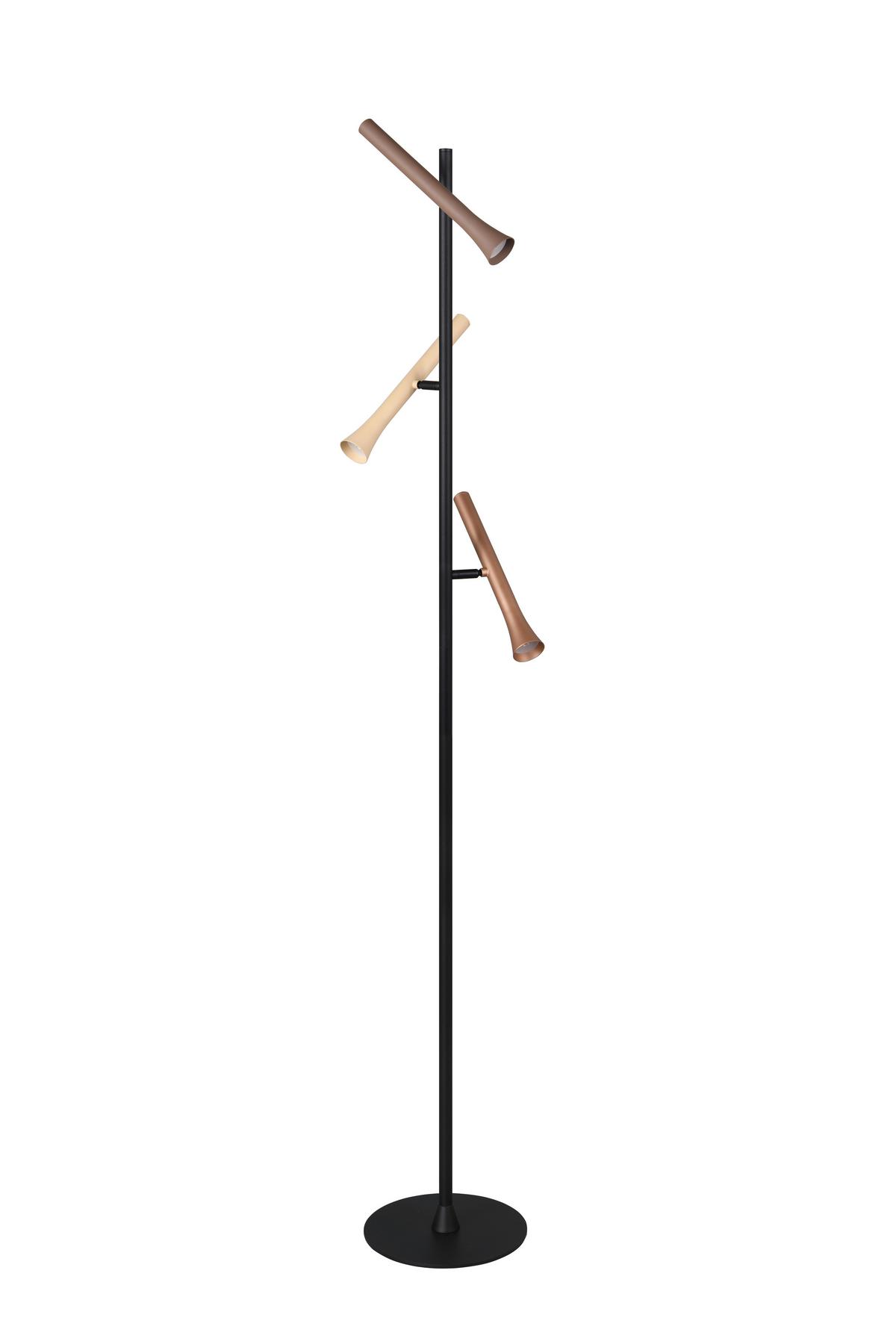 LED-Stehleuchte 452010317 Fiato - Beige/Multicolor, Design, Metall (23/150cm) - Trio Leuchten