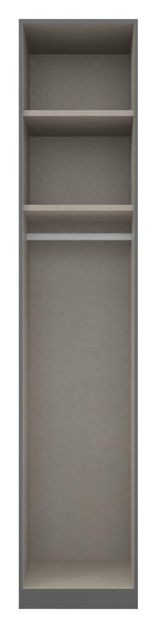 Drehtürenschrank B: 47 cm Alabama, Grau - Grau, MODERN, Holzwerkstoff (47/229/54cm) - Rauch Möbel