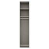 Drehtürenschrank B: 47 cm Alabama, Grau - Grau, MODERN, Holzwerkstoff (47/229/54cm) - Rauch Möbel