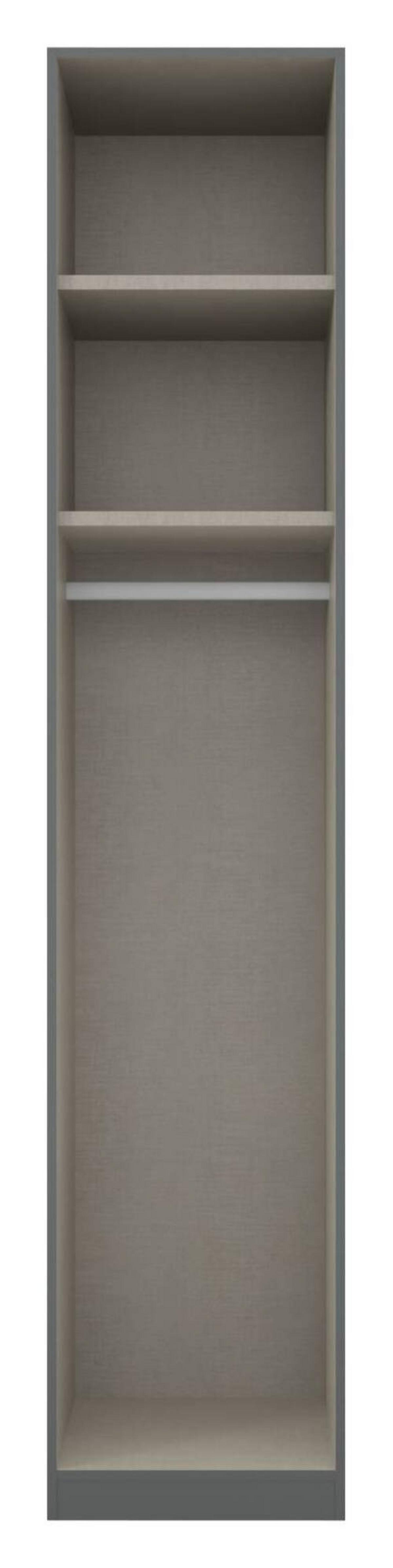Drehtürenschrank B: 47 cm Alabama, Grau - Grau, MODERN, Holzwerkstoff (47/229/54cm) - Rauch Möbel