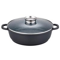 Servierpfanne Ø 32 cm Aluminium, schwarz - Schwarz, Basics, Metall (32/9cm) - GSW