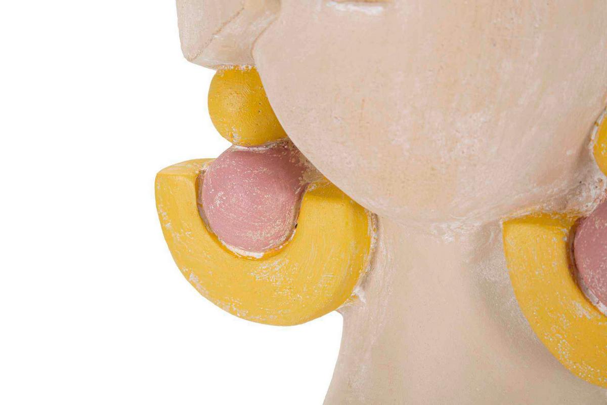 Vase Elegant B Gelb/Naturfarben/Rosa B:24,5cm - Gelb/Naturfarben, Basics, Kunststoff (24.5/26/20.5cm)