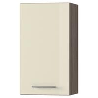 Felsőszekrény Corina 2 - bézs/tölgyfa színű, fa/fém (40/72,4/34,6cm)