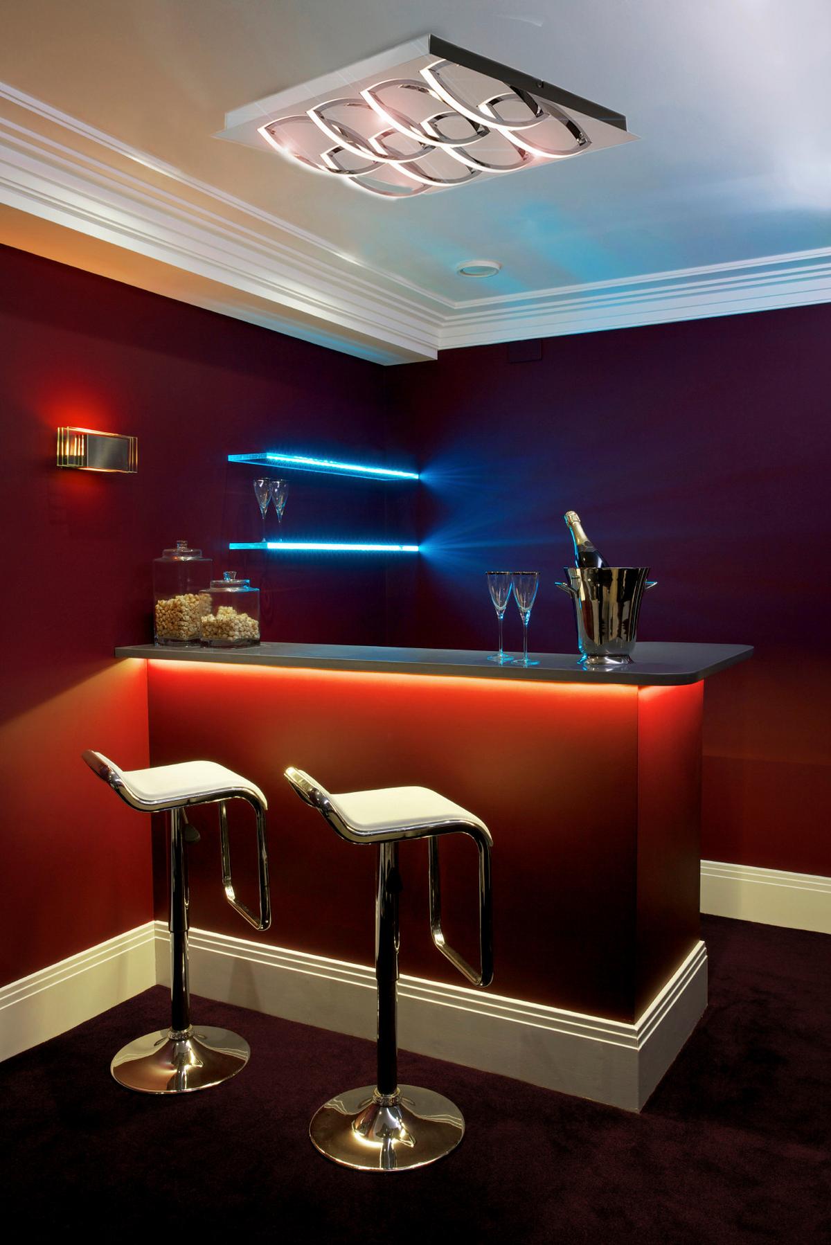 LED-Deckenleuchte Mancheste L: 41 cm dimmbar - Chromfarben/Opal, Basics, Kunststoff/Metall (41/41/8,5cm) - Näve