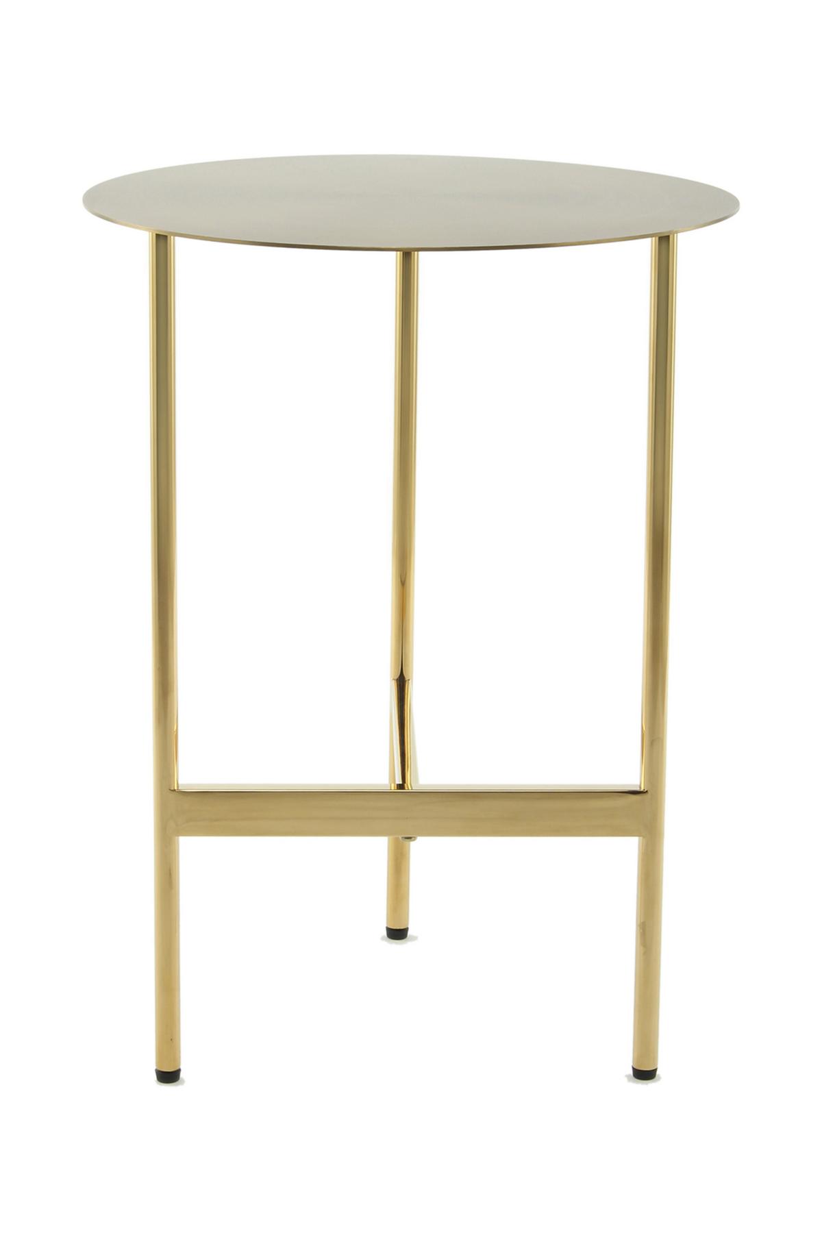 Odkládací stolek GOLD - barvy zlata, Design, kov (40/54/40cm) - MID.YOU