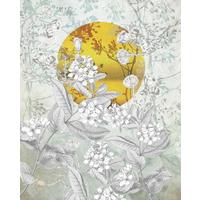 Vliestapete Karma - Goldfarben/Schwarz, Basics (200/250cm) - Komar