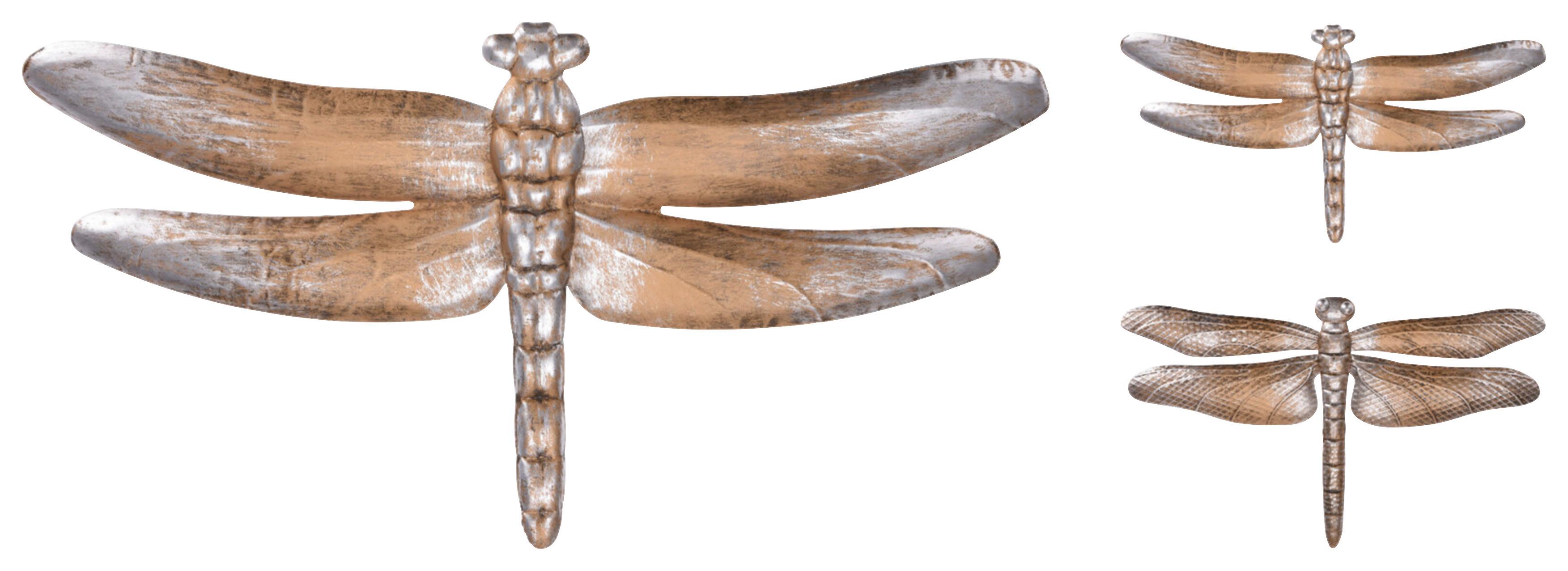 Fali Dekoráció Dragonfly - fém (46/24/10cm)