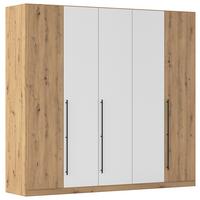 Kleiderschrank Safari B: 226 cm - Weiß/Eiche Artisan, KONVENTIONELL, Holzwerkstoff (226/210/54cm)