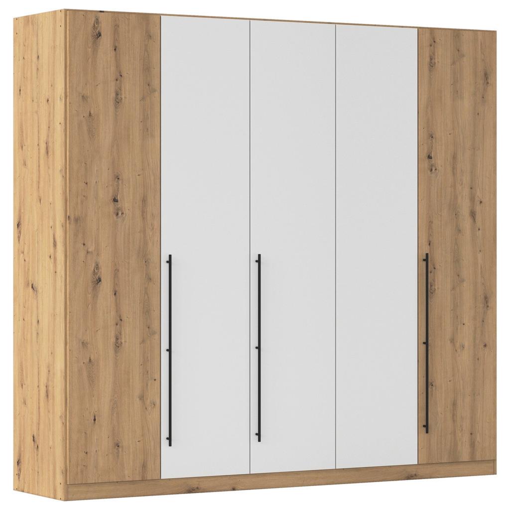 Kleiderschrank Safari Weiß/Eiche Dekor B: 226cm