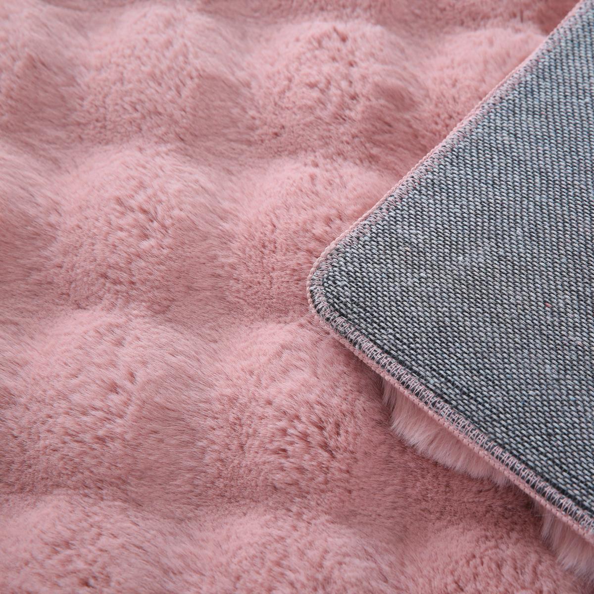 Hochflorteppich, Rosa,f: 25mm Ambiance - Rosa, Basics, Textil (80/250cm)